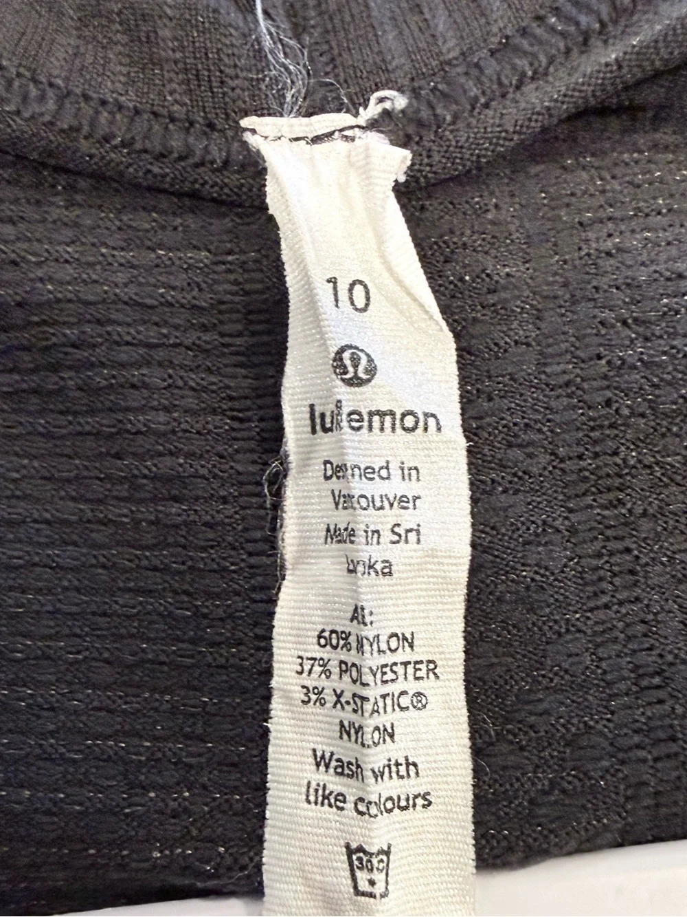Lululemon Swiftly Tech women’s 10 short sleeve athletic black top with mesh - Picture 3 of 3